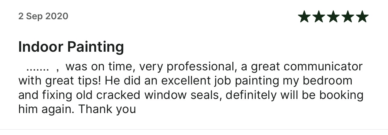 5-stele recenzie Taskrabbit: A ajuns la timp, foarte profesionist, un comunicator excelent, cu sfaturi valoroase!
